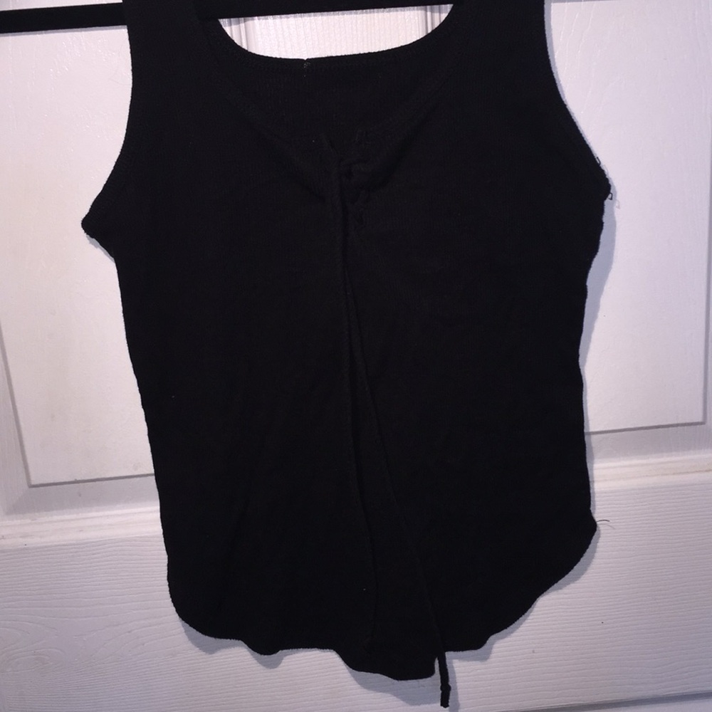 Black tank top